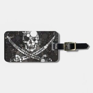 Skull Schwarz-weiß Pirate Gepäckanhänger