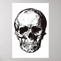 Skull Schwarz-weiß Pop Art Fantasy Art Heavy Metal