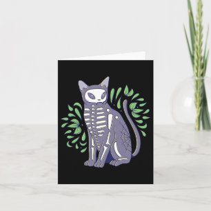Skull Shirt - Kitty Skeleton Halloween Kostüm Sku Karte
