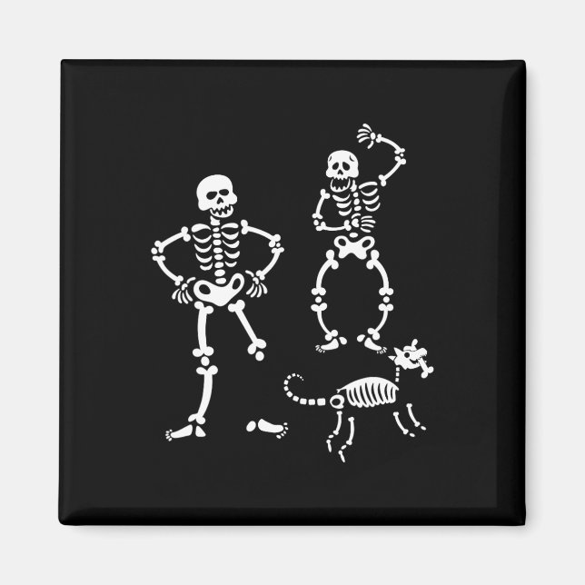 Skull Skeleton, das Halloween-KostümParty läuft Magnet (Vorne)