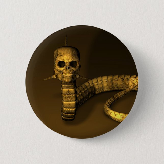 Skull Snake Button (Vorderseite)