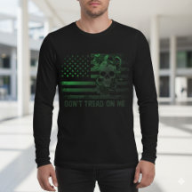 Skull & Snake USA Flag Men's T-Shirt