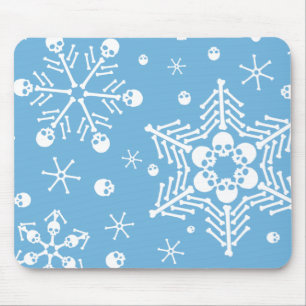 Skull Snowflakes Mousepad