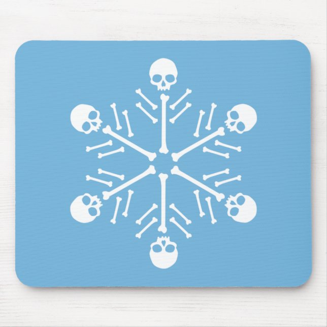 Skull Snowflakes Mousepad (Vorne)