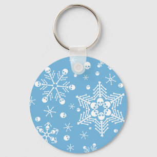 Skull Snowflakes Schlüsselanhänger