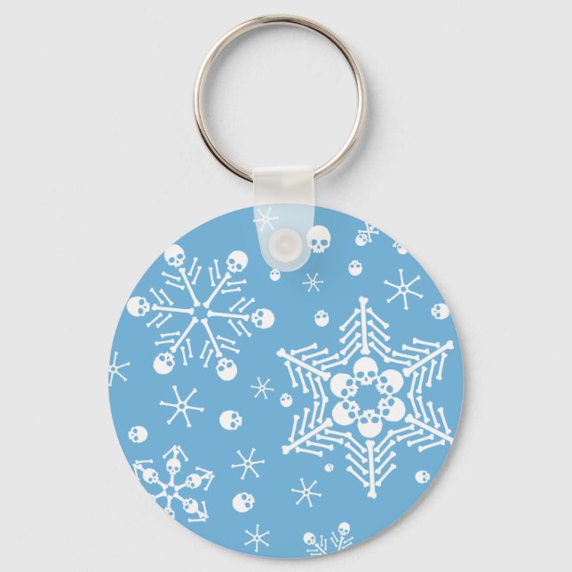 Skull Snowflakes Schlüsselanhänger (Vorderseite)