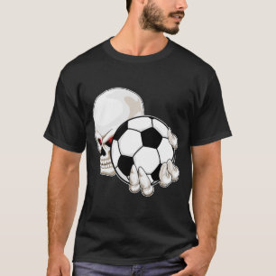 Skull Soccer-Spieler Fußball T-Shirt
