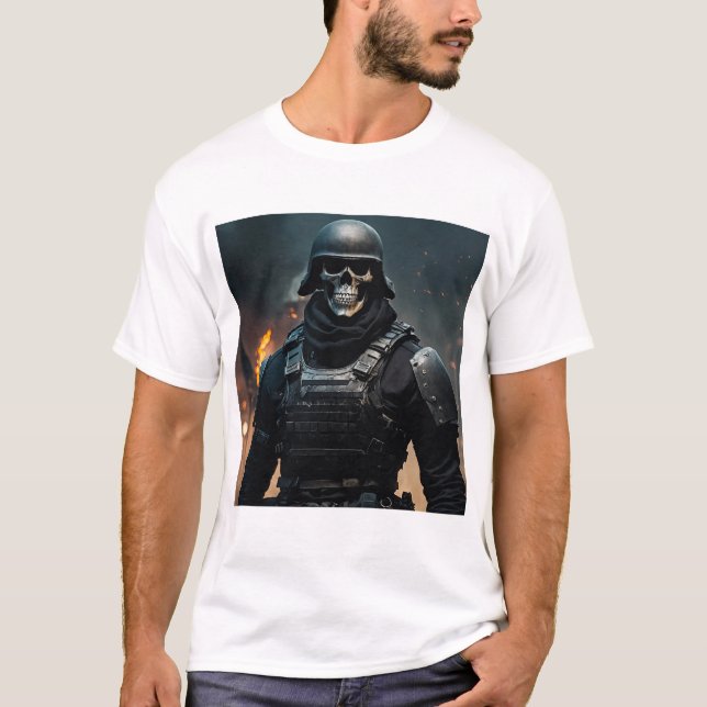 "Skull Soldier T-Shirt: Trotz Stil." T-Shirt (Vorderseite)