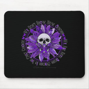 Skull Sonnenblumen Warrior Lila Ribbon Heimerheime Mousepad
