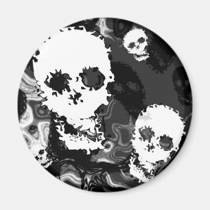 Skull Specters B&W Kühlschrankmagnet