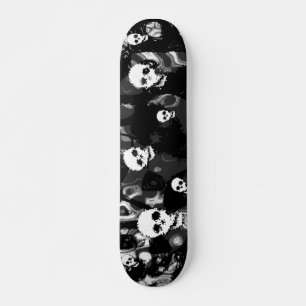 Skull Specters B&W Skateboard