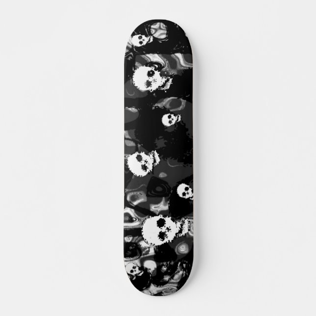 Skull Specters B&W Skateboard (Vorne)
