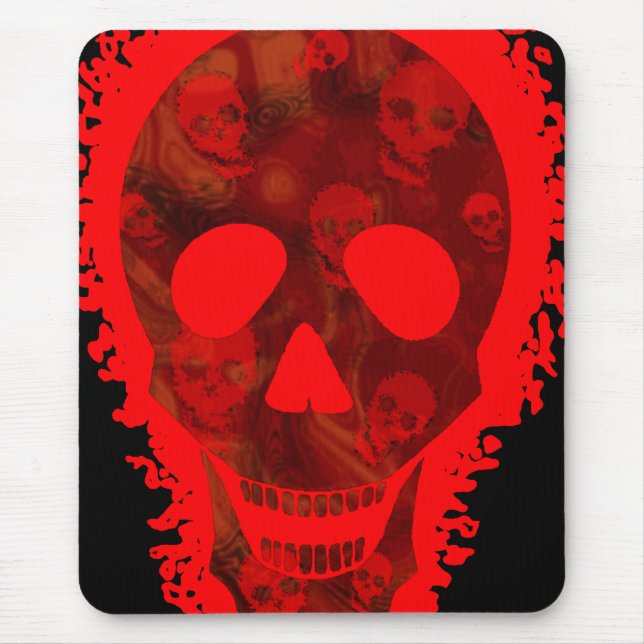 Skull Specters Big Skull Red Mousepad (Vorne)