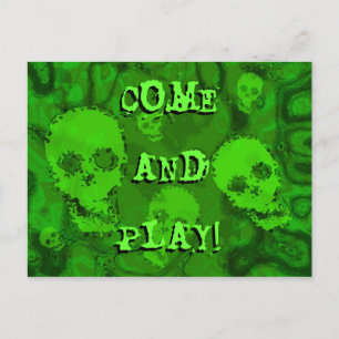 Skull Specters 'Come and Play' Postkarte