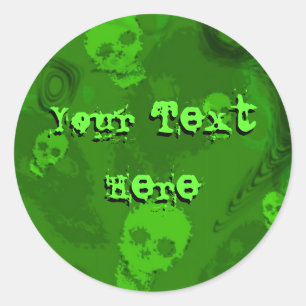 Skull Specters 'Dein Text' Aufkleber