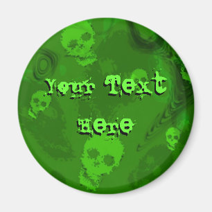 Skull Specters 'Dein Text' Kühlschrankmagnet