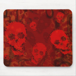 Skull Specters Red Mousepad