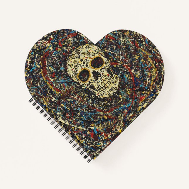 Skull-Spritzer-Notebook Notizbuch (Vorderseite)