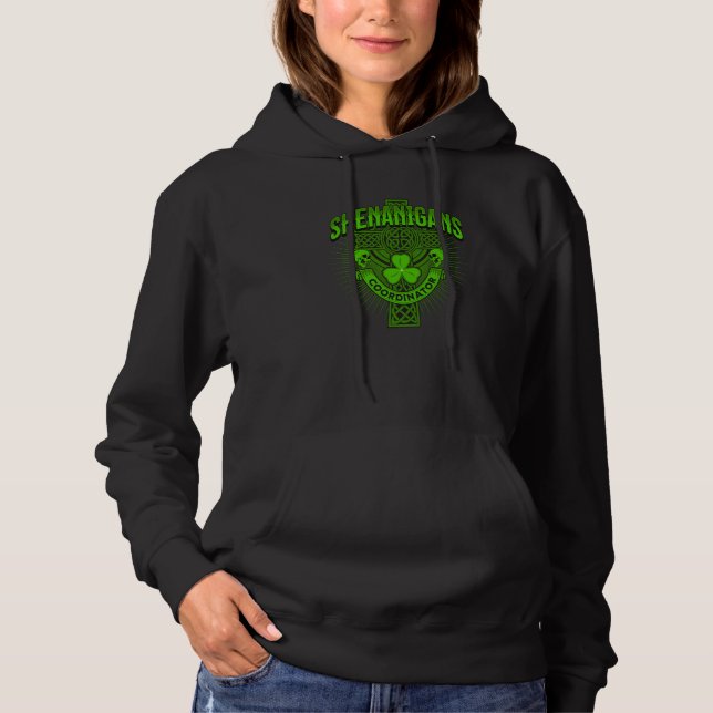 Skull St Patricks Day Irish Saint Patricks Day Of  Hoodie (Vorderseite)