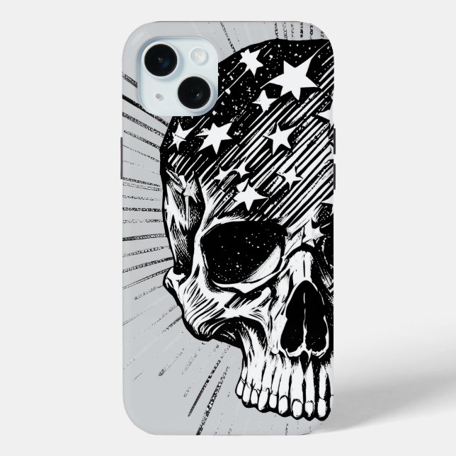 Skull & Stars II Case-Mate iPhone Hülle (Rückseite)