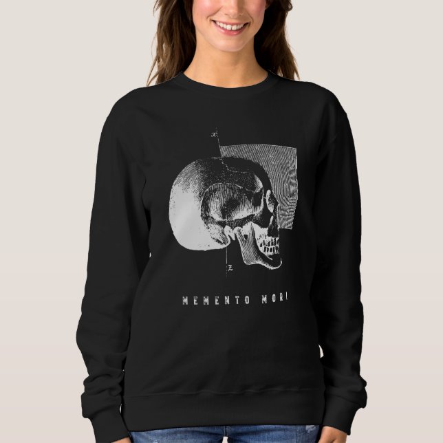 Skull Stoic Memento Mori Sweatshirt (Vorderseite)