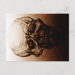 Skull-Studie Postkarte