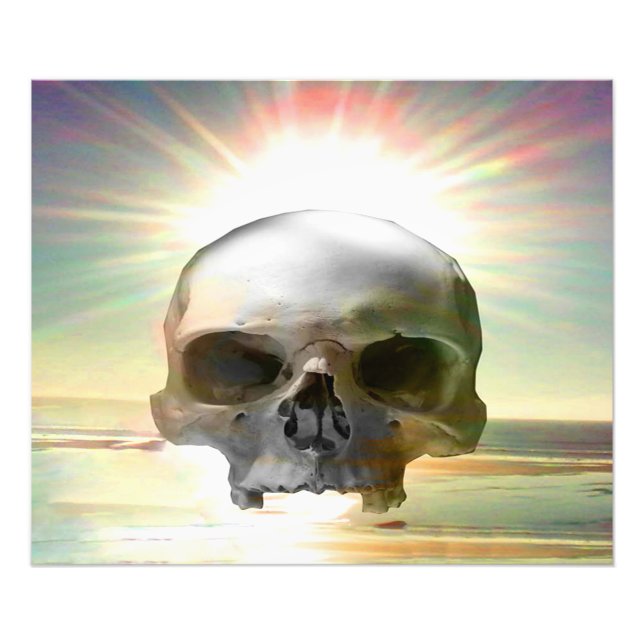Skull Sunset Fotodruck (Vorne)