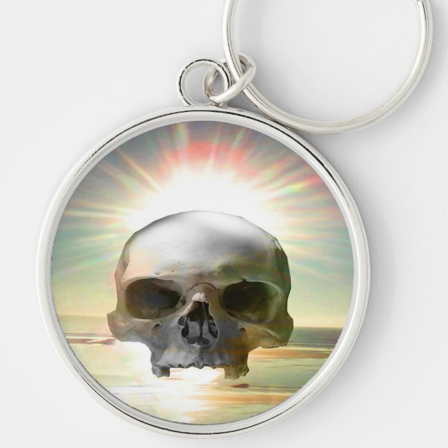 Skull Sunset Schlüsselanhänger (Vorne)