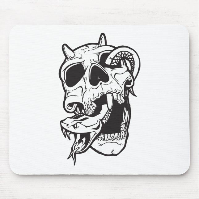 Skull Tattoo Mousepad (Vorne)