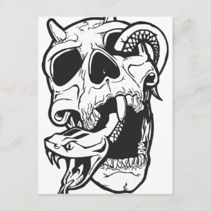 Skull Tattoo Postkarte