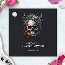 Skull Tattoo Rock and Roll Gothic Wedding Geschenkanhänger