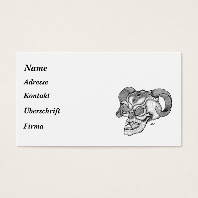 Skull - Teufelschädel (Vorderseite)