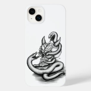Skull - Teufelskopf mit Schlange Case-Mate iPhone 14 Plus Hülle