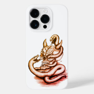 Skull - Teufelskopf mit Schlange Case-Mate iPhone 14 Pro Hülle