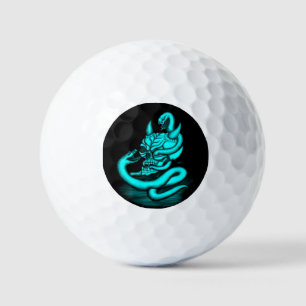 Skull - Teufelskopf mit Schlange Golfball