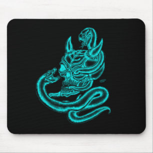 Skull - Teufelskopf mit Schlange Mousepad