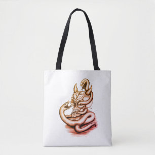 Skull - Teufelskopf mit Schlange Tasche