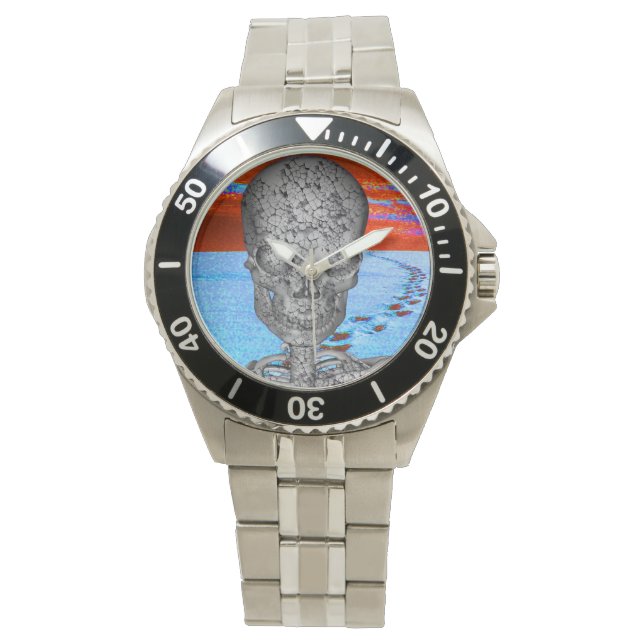 Skull Time Traveller Armbanduhr (Vorderseite)
