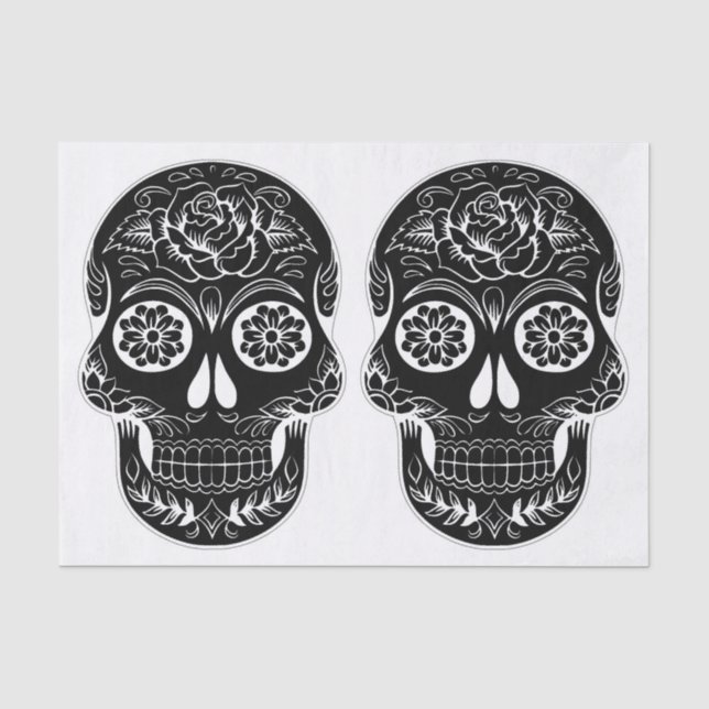 Skull-Tissue-Papier Seidenpapier (Vorderseite)