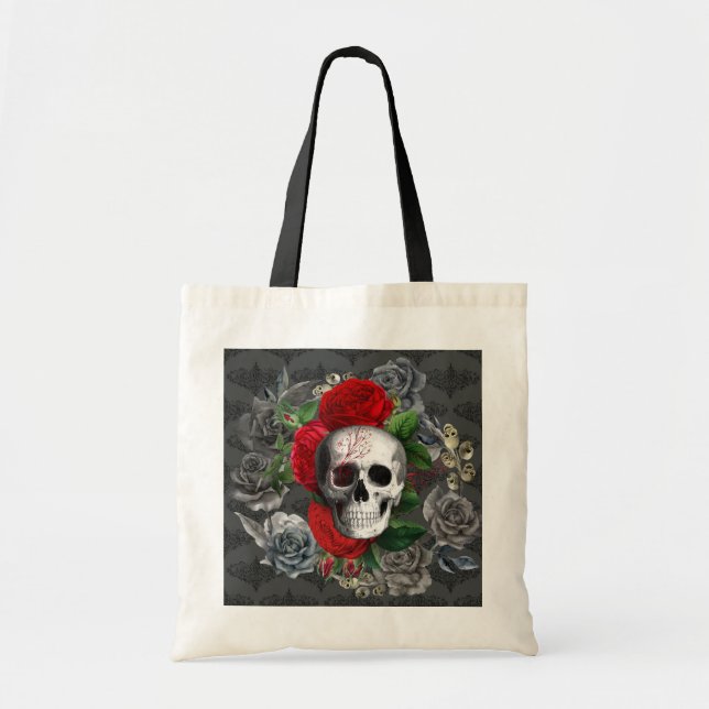 Skull Tote Bag Tragetasche (Vorne)