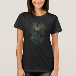 Skull Tree Surreal Dark Nature Long Women's T-Shir T-Shirt