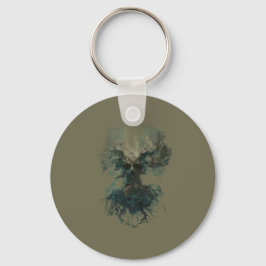 Skull Tree Surreal Dark Nature Schlüsselanhänger