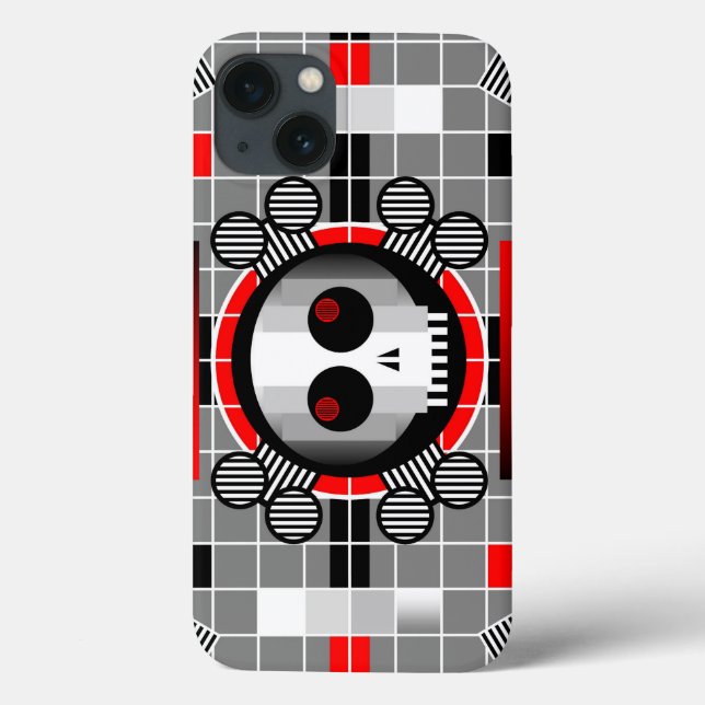 Skull TV iPhone kaum vorhanden Fall Case-Mate iPhone Hülle (Rückseite)