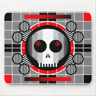 Skull-TV-Mousepad Mousepad