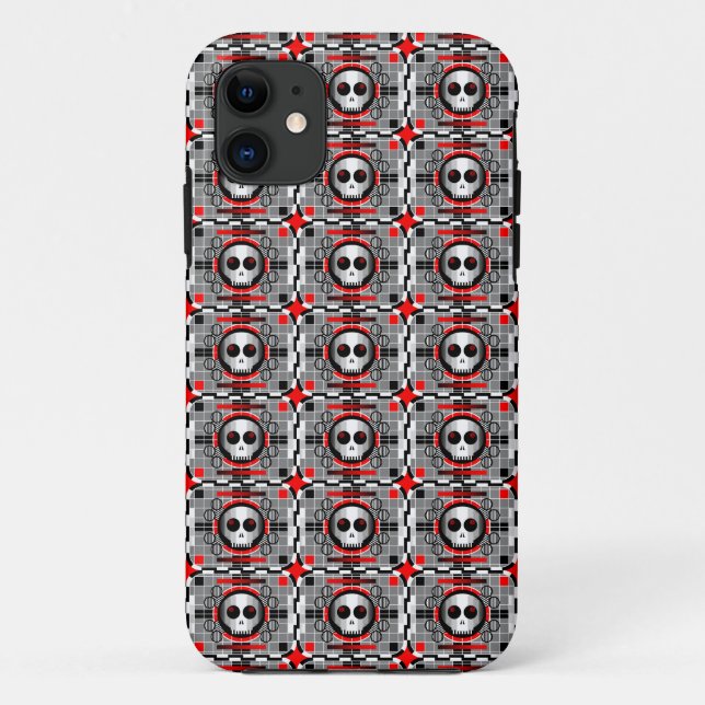 Skull TV Multi iPhone kaum vorhanden Fall Case-Mate iPhone Hülle (Rückseite)