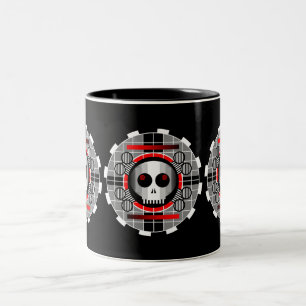 Skull TV Runde Tasse schwarz