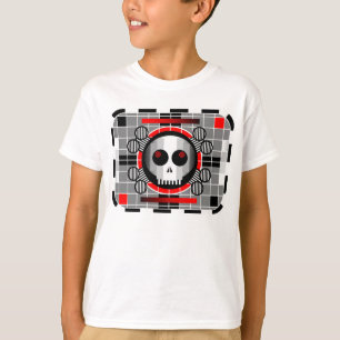Skull TV T - Shirt Kind ist ganz weiß