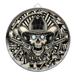 SKULL und GUNS Dartboard Dartscheibe