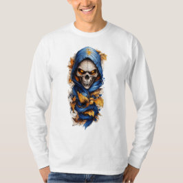 Skull und Herbst belassen Tattoo Style T - Shirt