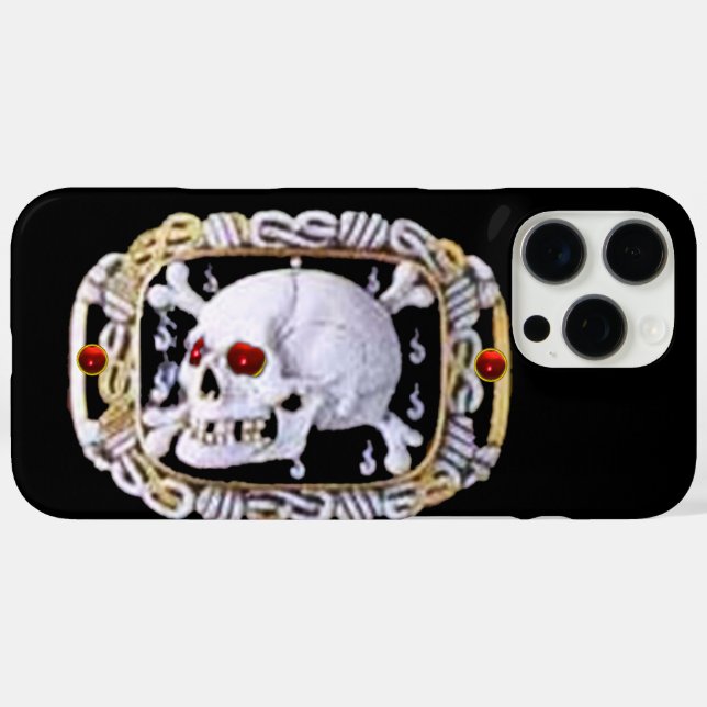 SKULL UND KREUZKNOCHEN RUBY RENAISSANCE JEWEL iPhone 16 PRO MAX HÜLLE (Rückseite (Horizontal))